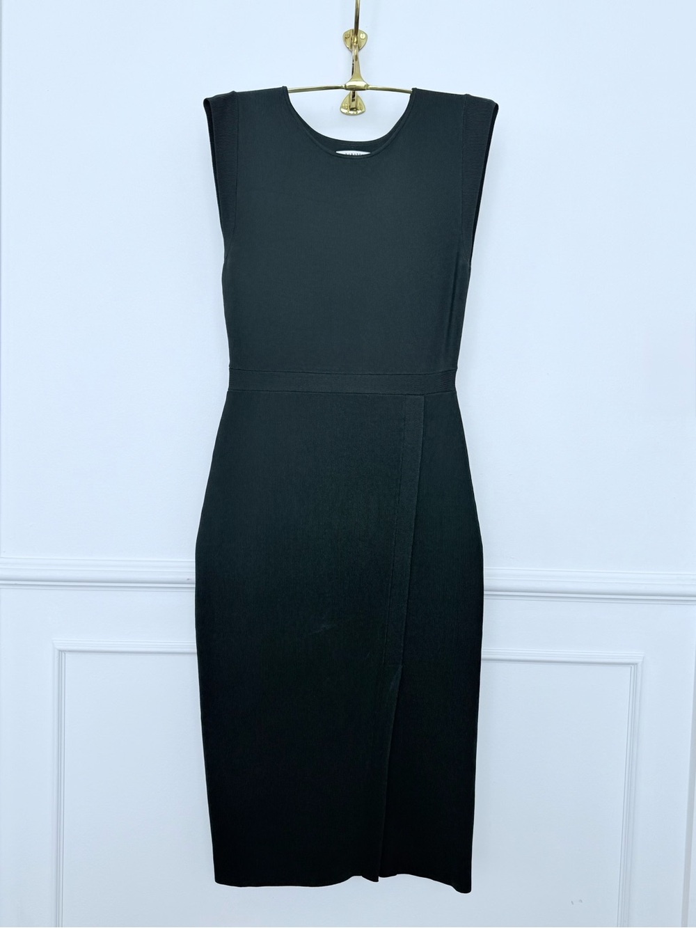 Babaton Dark Green Knit Dress - S